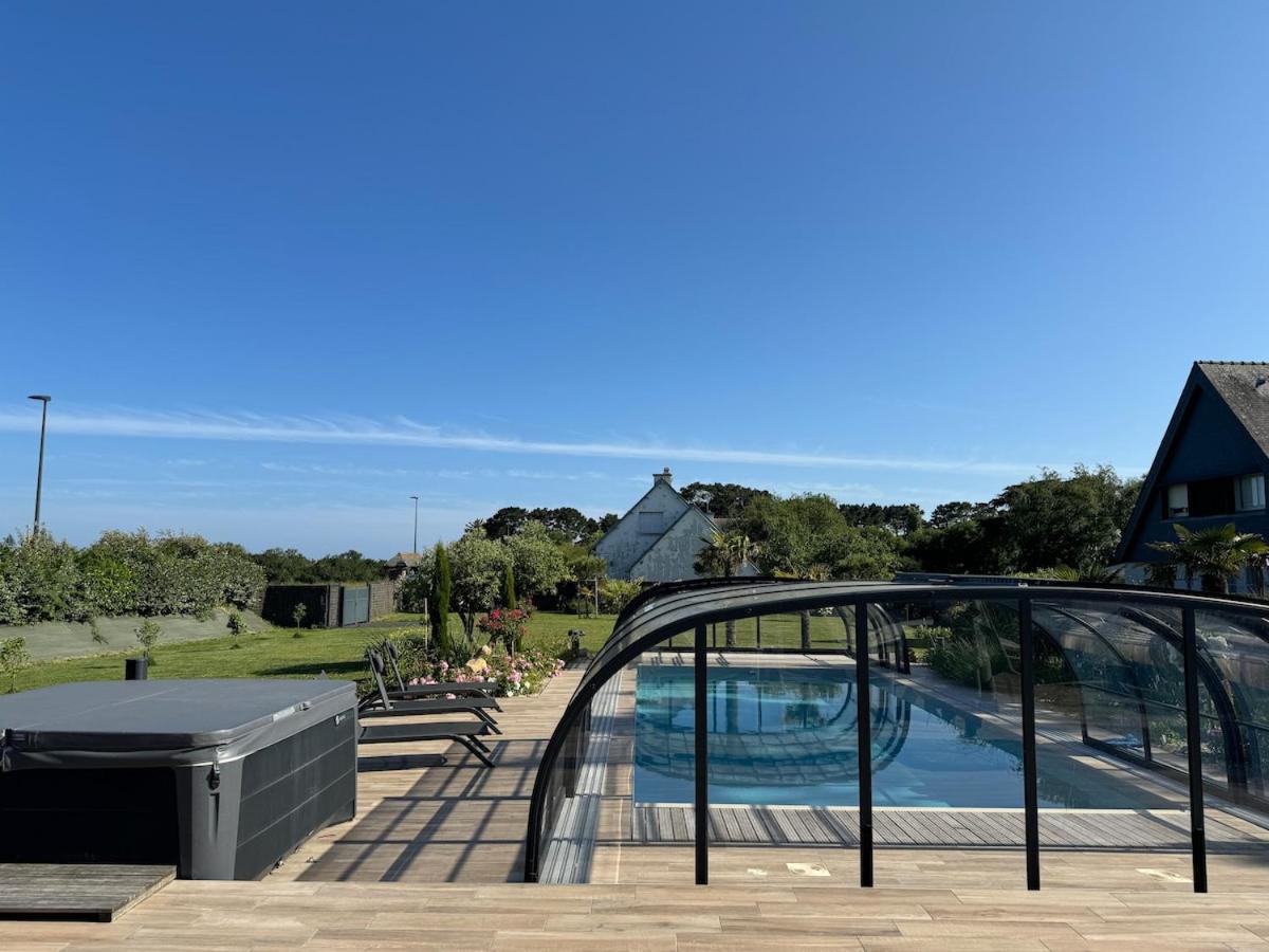 Superbe Villa Tout Confort Avec Piscine Chauffee Er Couverte Et Spa A 2 Pas De La Plage Фуэнан Экстерьер фото
