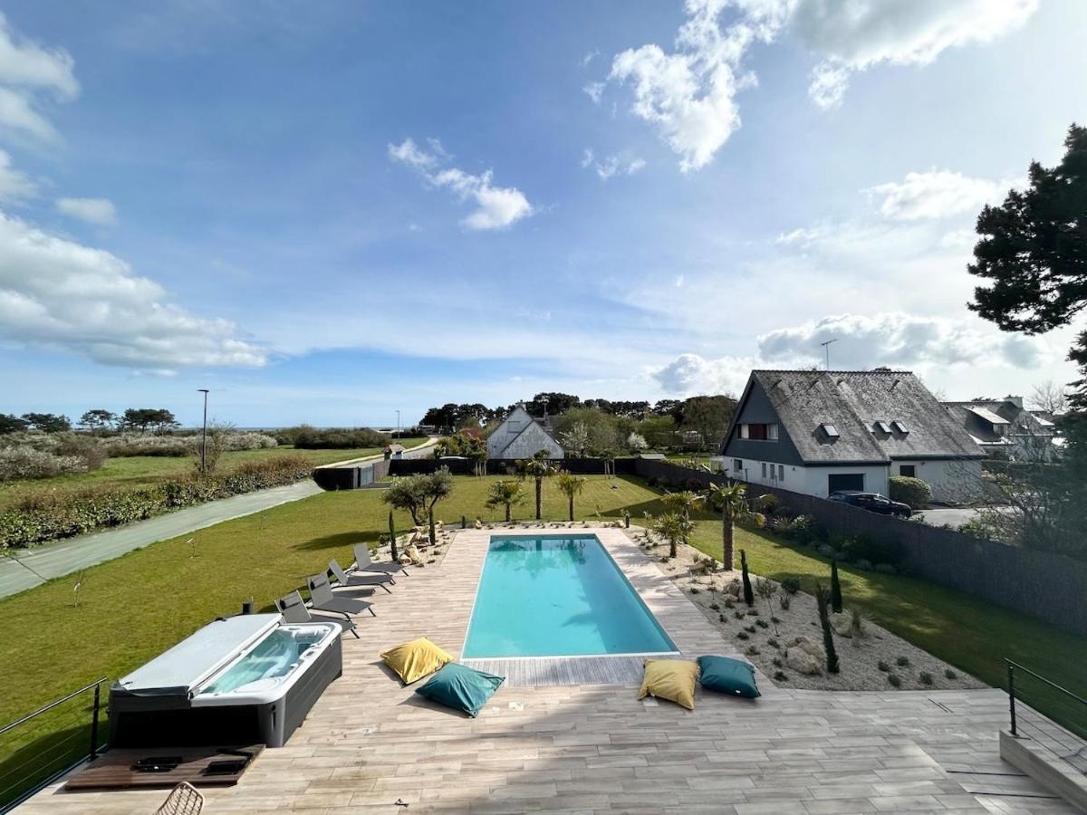 Superbe Villa Tout Confort Avec Piscine Chauffee Er Couverte Et Spa A 2 Pas De La Plage Фуэнан Экстерьер фото