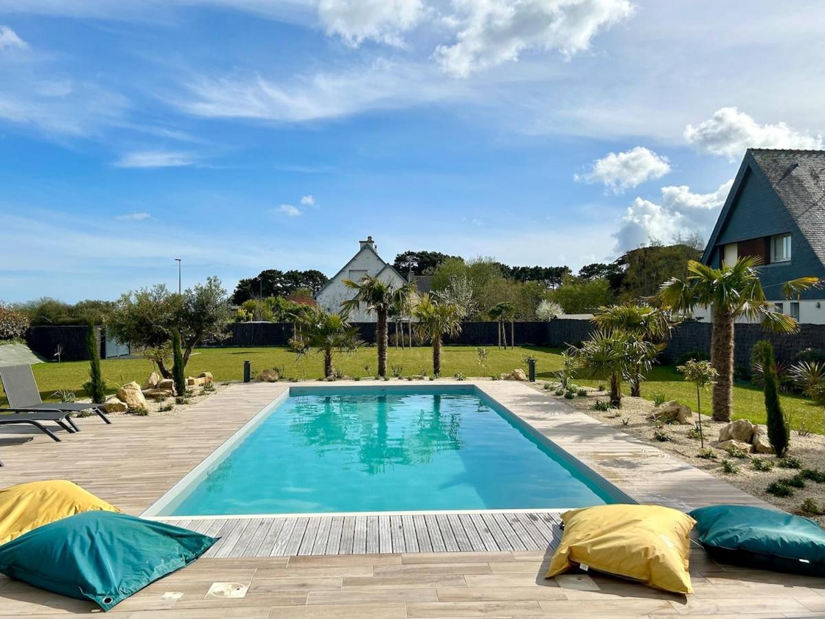 Superbe Villa Tout Confort Avec Piscine Chauffee Er Couverte Et Spa A 2 Pas De La Plage Фуэнан Экстерьер фото